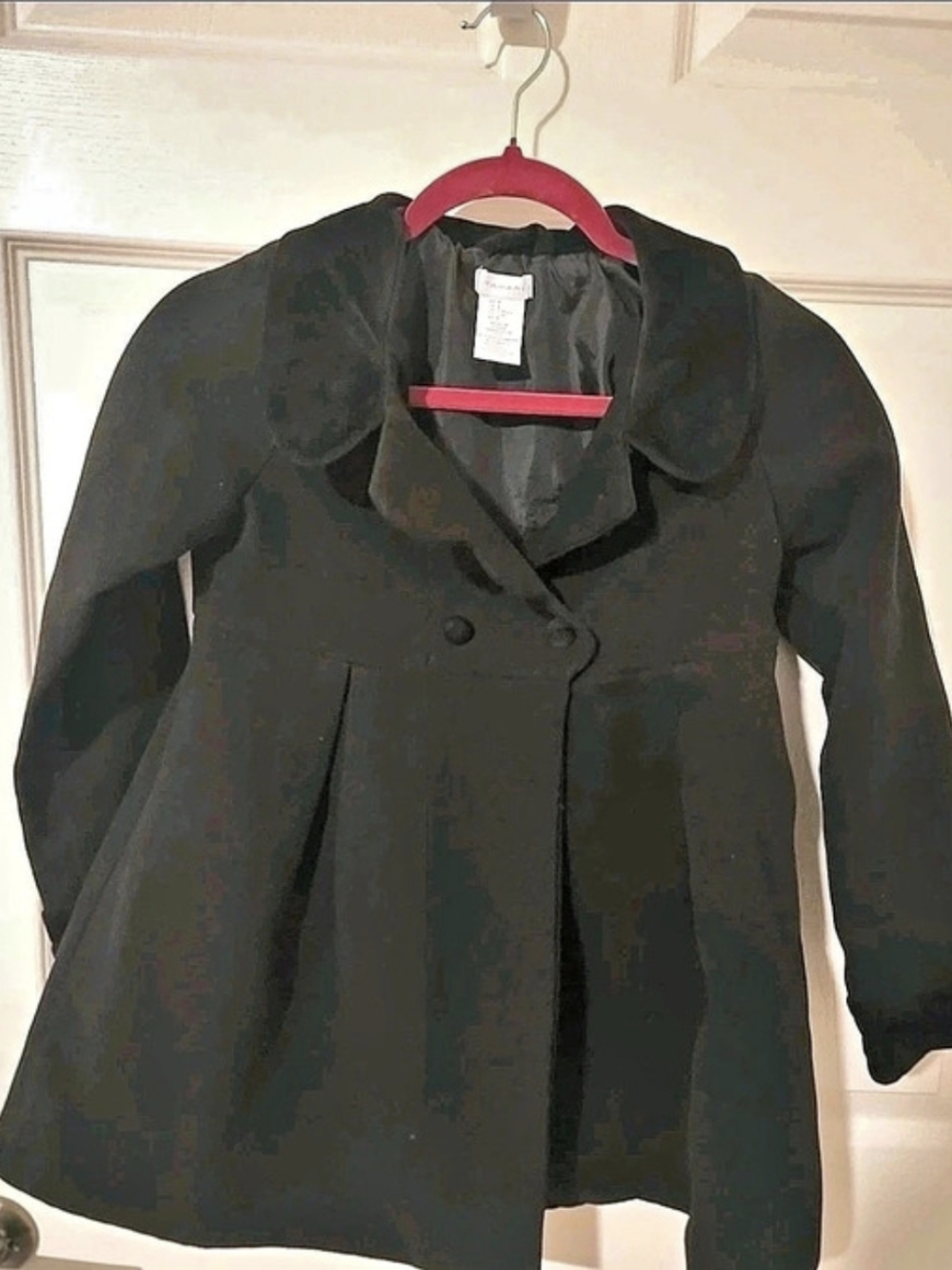 TAHARI Black Coat Size 8 Like New
